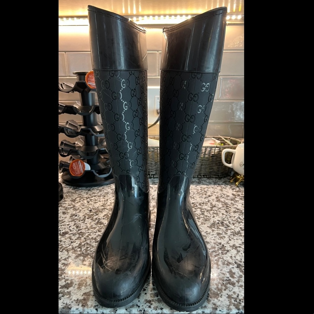Gucci GG insulated Rubber Rain boots